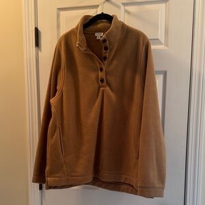 J. Crew Camel Fleece Top